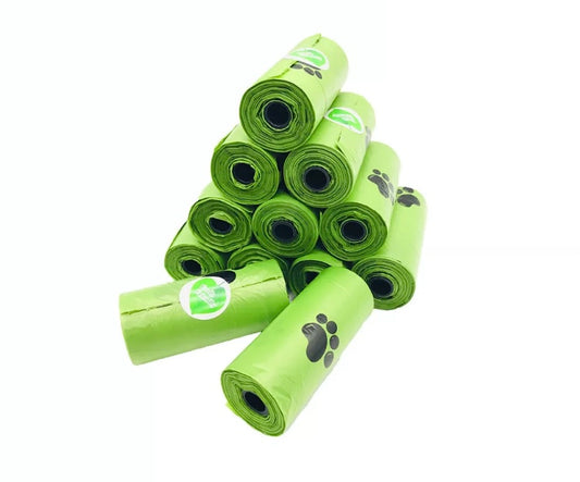 12 Rolls X 180 Degradable Pet Dog Poop Earth-Friendly Bags